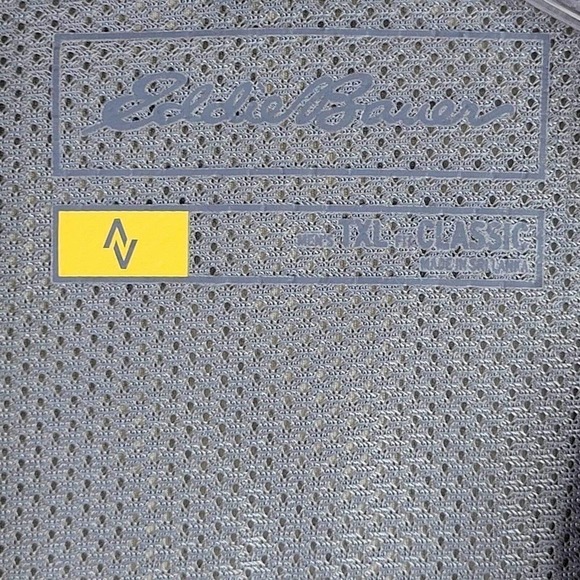 Eddie Bauer Travex Men's Button Down Shirt Size XLT Tall Khaki Beige SS Nylon - Picture 8 of 12